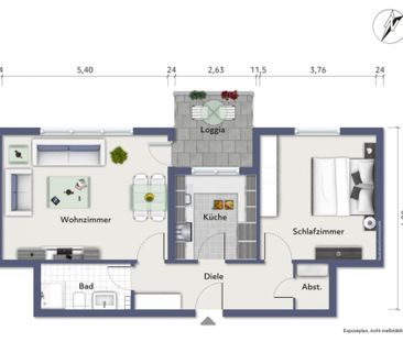 Blömker! Helle 2,5 Raum Erdgeschoss Wohnung mit Loggia in Gladbeck ... - Foto 4