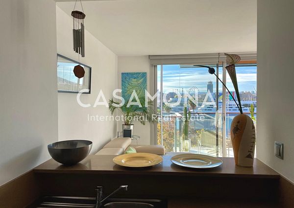 Amazing 1 Bedroom Penthouse with Views of Barcelona