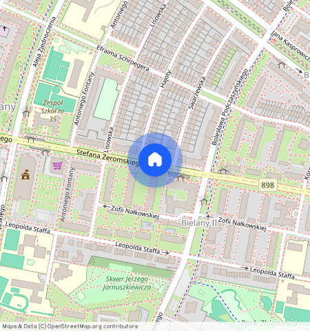 Warszawa, Bielany, ul., Stefana, Żeromskiego