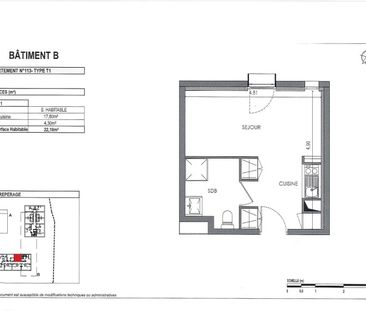Location Appartement 1 pièce 22m² VILLENAVE D ORNON 33140 - Photo 3
