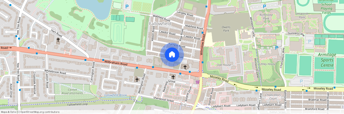 5 double bedrooms with a spare room Landcross Road M14