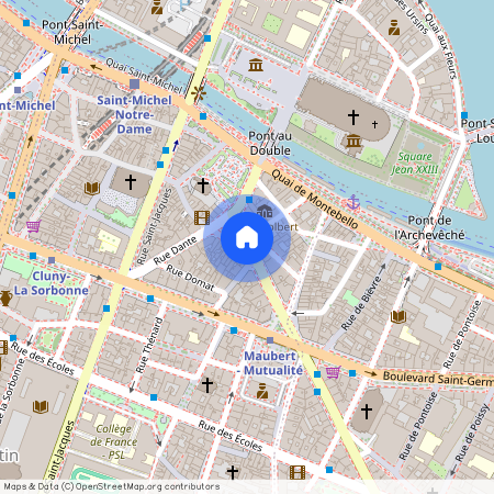 Rue Lagrange, entre Boulevard Saint Germain et Quai Montebello 75005 Paris (5e arrondissement)