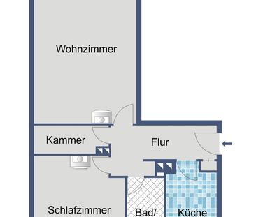Helle 2-Zimmer-Wohnung auf ca. 56 m² für Singles oder Paar - Photo 1
