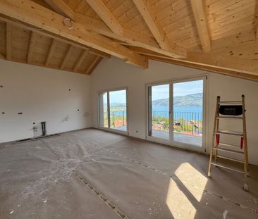Herrliche Sicht auf den Thunersee, Grosszügiger Balkon mit Panorama... - Photo 4