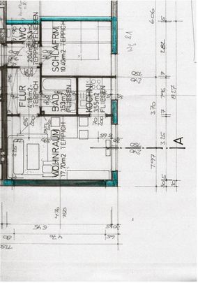 Nette 2-Zimmerwohnung, 43 m² WNFL, inkl. neuer Küche, Parkplätze vor dem Haus, schöner Allgemeingarten! - Foto 1