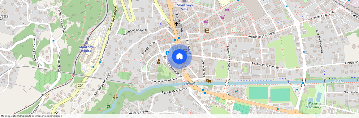 Rue du Pont Rouge 2, 4 et 6, 1870 MONTHEY