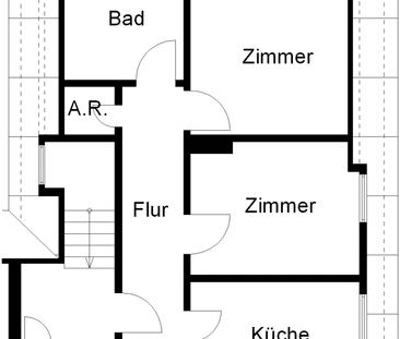 2-Zimmer-Dachgeschosswohnung - Foto 3