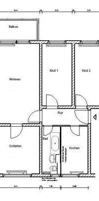 *Geräumige, helle 4 - Raumwohnung mit Balkon* - Foto 1