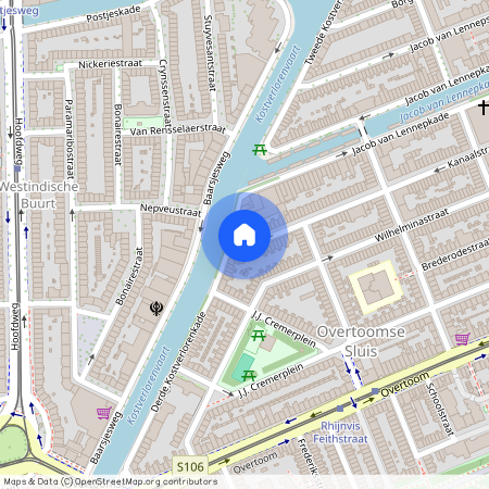 Overtoomse Sluis, 1054 XG, Kanaalstraat, Amsterdam