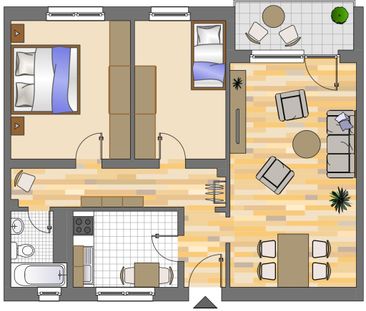 Demnächst frei! 3-Zimmer-Wohnung in Gladbeck Brauck - Foto 1