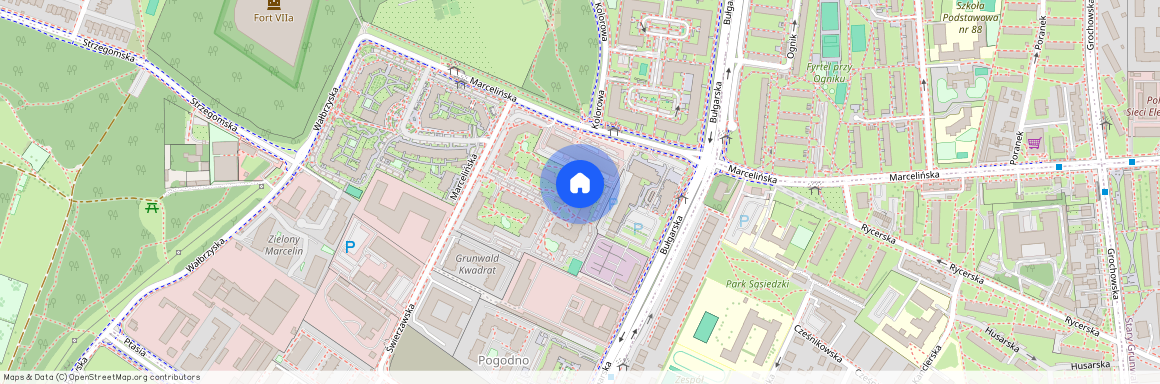 ul. Marcelińska, Marcelin, Grunwald, Poznań, wielkopolskie