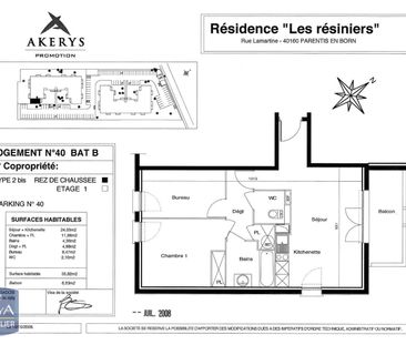 Location Appartement 3 pièces 56m² PARENTIS EN BORN 40160 - Photo 6