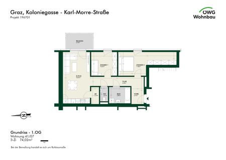 Top‑Neubau! Stilvolle 3‑Zimmer‑Wohnung mit Balkon - Photo 5