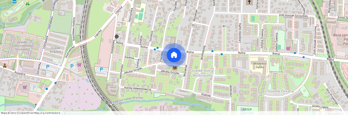 ul. ks. Jana Dzierżonia, Załęska Hałda-Brynów, Katowice, śląskie