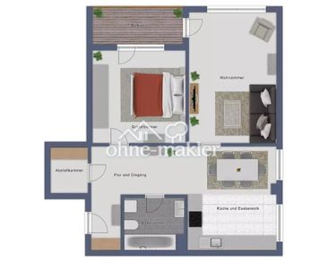 Helle wohnung 2,5 Zimmer 81m² voll möbliert, hervorragend in Stuttgart - Foto 6