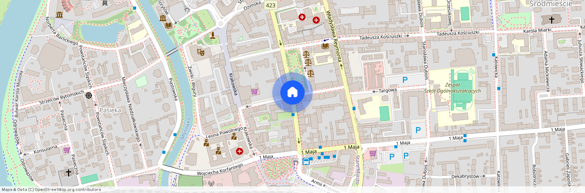 ul. ks. Konstantego Damrota, Stare Miasto, Opole, opolskie