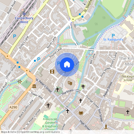 St Peters Lane, Canterbury, Kent, CT1