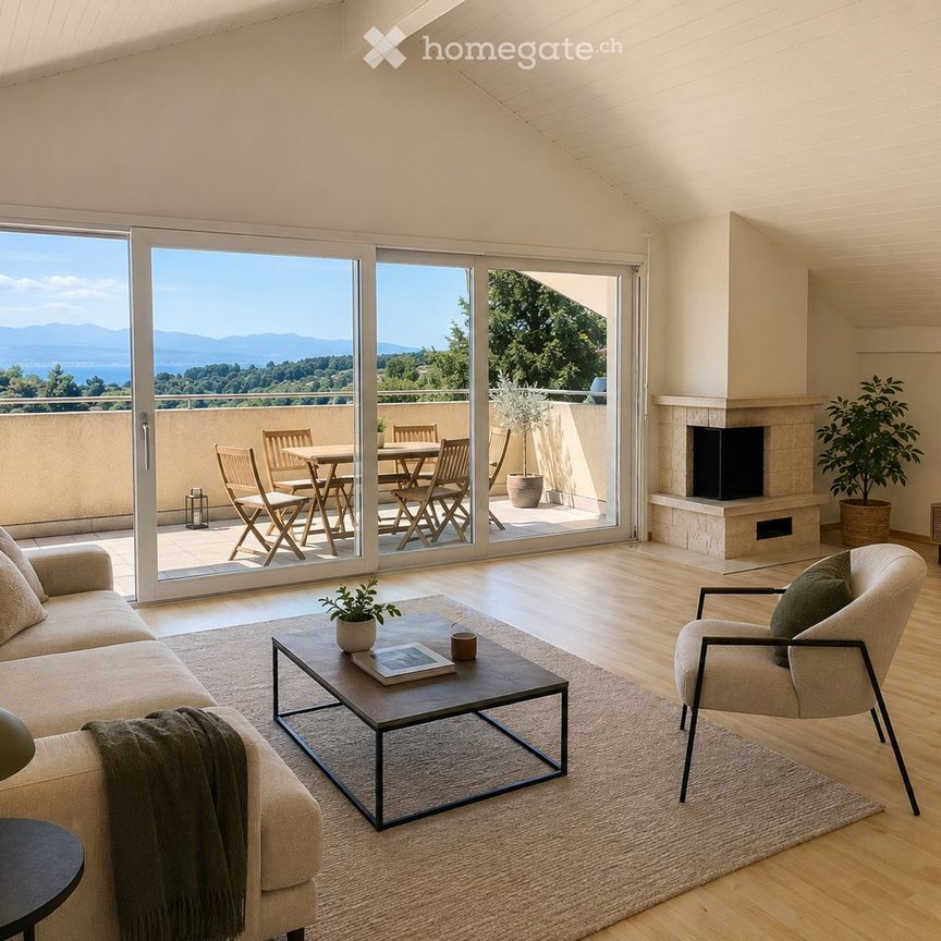 138m² 4.5 p. Vue lac et Alpes hauts de Sauvabelin - Photo 1