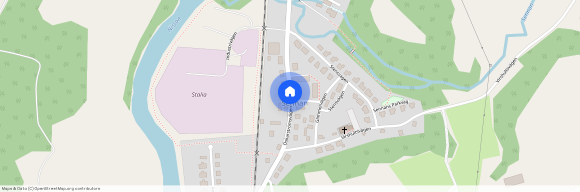 Oskarströmsvägen, Sennan