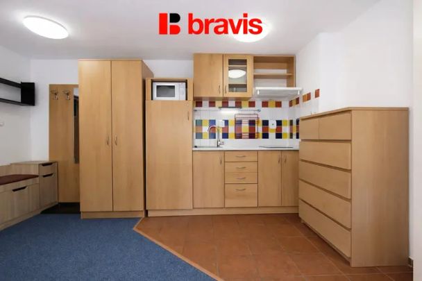 Pronájem útulného 1+kk, ul. Škroupova, Brno - Židenice, Internet v ceně, kompletně zařízený - Фото 1