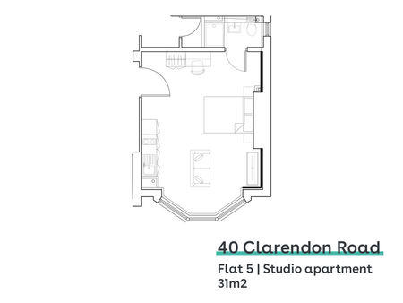 Studio to rent - Photo 5