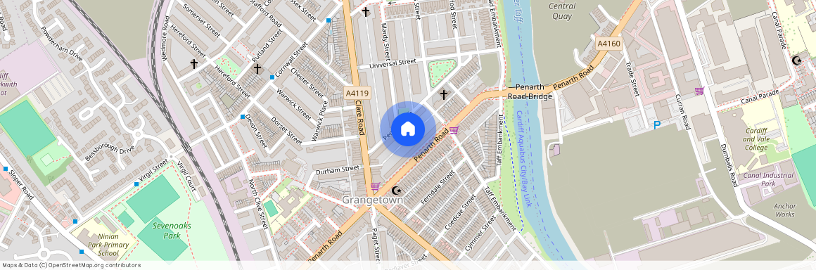 CF11 6QX Grangetown, Wales, Cardiff