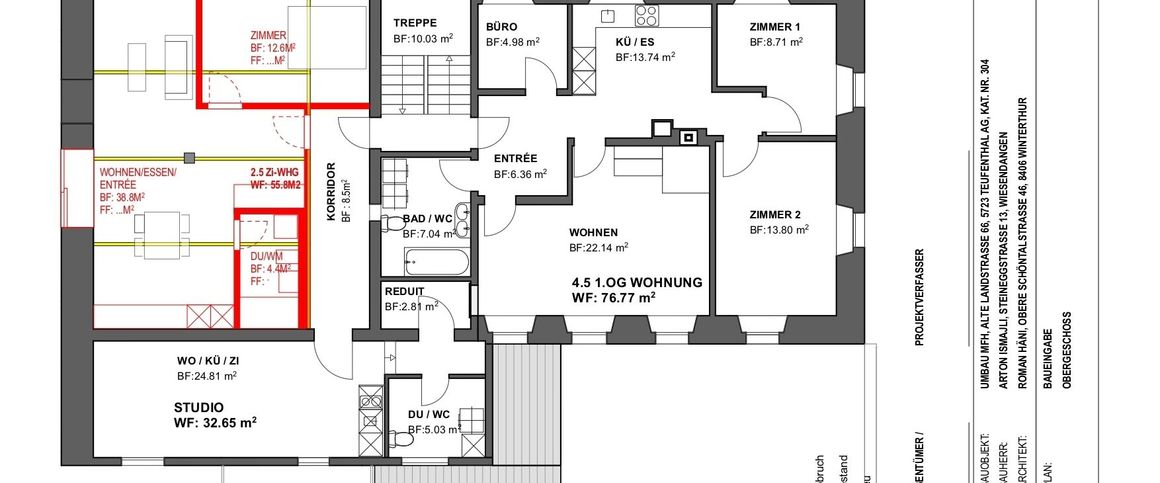 Newly renovated 2.5 room apartment in Teufenthal AG - Foto 1