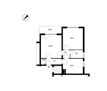 ZWEI-ZIMMER-WOHNUNG MIT BALKON IN BRÜGGE - Photo 4