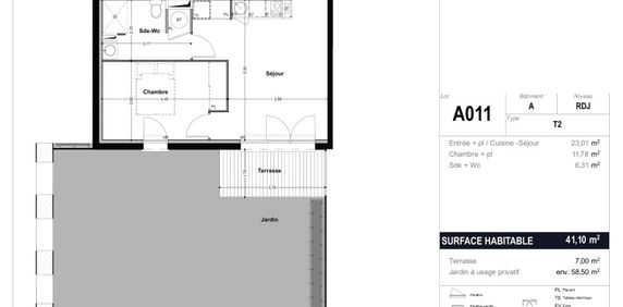 Location Appartement 2 pièces 41m² ST JORY 31790 - Photo 2