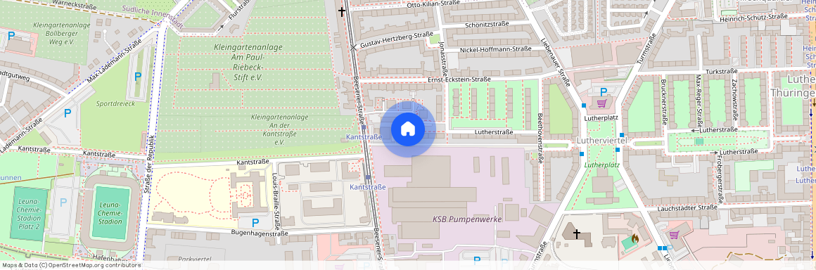 Lutherstraße 44 (Lutherplatz / Thüringer Bahnhof), 06110 Halle