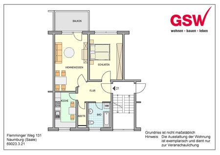 Großzügige 2-Zimmer-Wohnung in Waldnähe - Foto 4