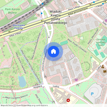 ul. Adama Branickiego, Solec, Śródmieście, Warszawa, mazowieckie