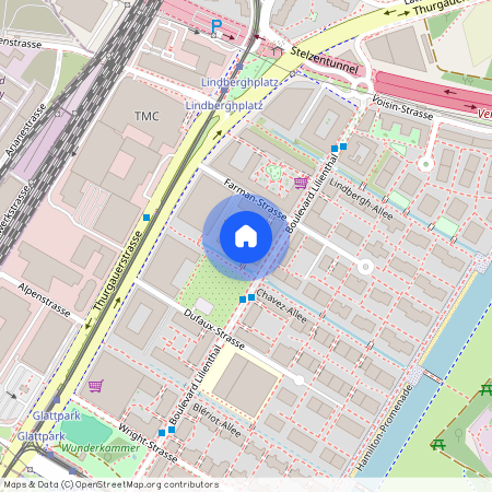 Farman-Strasse 12, 8152 Glattpark, Lageplan