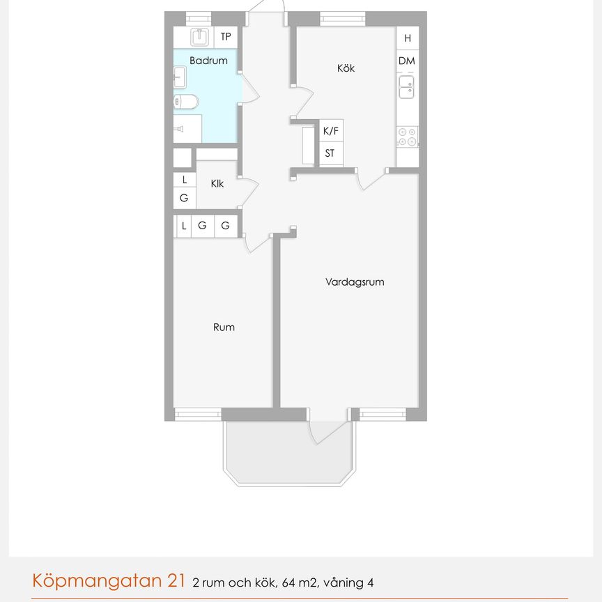 Köpmangatan 21 1304 - Photo 2