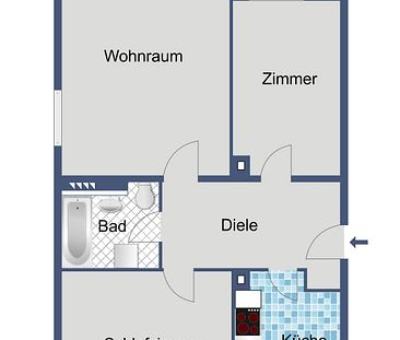 Gemütliche 3-Zimmer-Wohnung in Dreieich - Foto 5