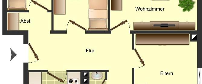 Famioienwohnung ! gut geschnittene 4-Zimmer-Wohnung in Erkelenz Zentrum - Photo 1
