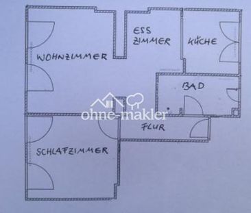 Renovierte Erdgeschosswohnung mit Einbauküche - Foto 2