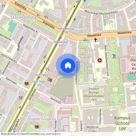 Ludwika Pasteura 6a, Warszawa, Ochota