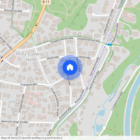 Pössenbacherstraße, 81479 München Solln ca. 7, 3 km south-west of Munich-center