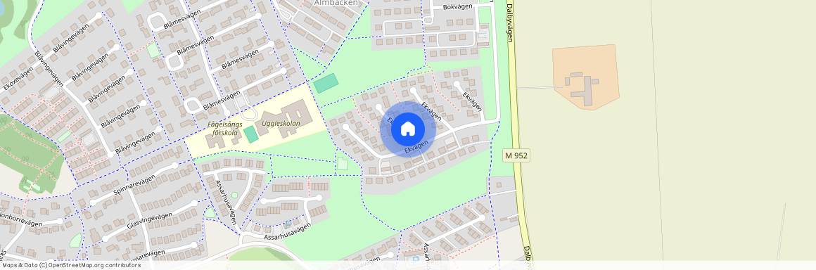 Ekvägen, Södra Sandby