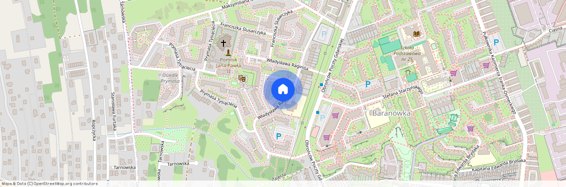 ul. Władysława Raginisa, Baranówka, Rzeszów, podkarpackie