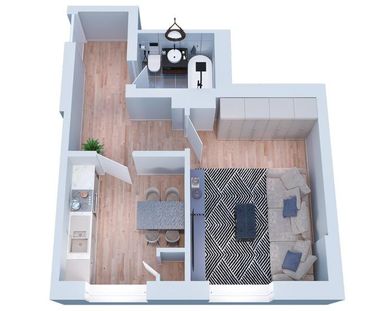 Charmante 1-Zimmer-Wohnung EBK - Foto 1