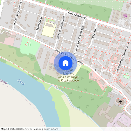 ul. Księdza Duszy, Krapkowice, Krapkowice, krapkowicki, opolskie