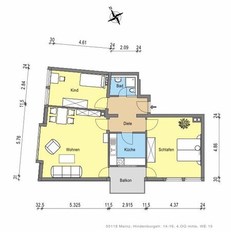 Charmante, familienfreundliche 3-Zimmer-Wohnung zum Wohlfühlen - Foto 3