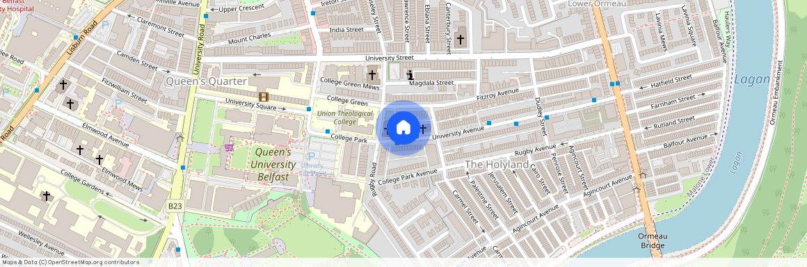 One Double Bedroom Available, 5 Magdala Street, Room D, Belfast, BT7 1PU