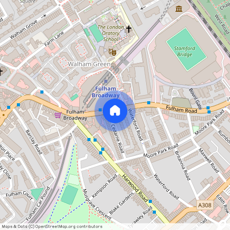 Fulham Road, London 2 bedroom flat to rent. £900 P.W