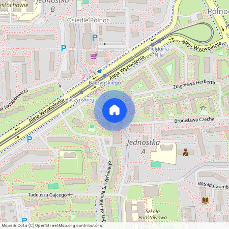 Północ, Częstochowa, śląskie