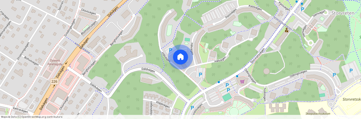 Hålvägen 2K, Tumba