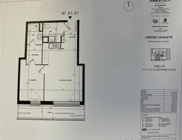 Location appartement 2 pièces - 42m² à Caen (14000) - Photo 1