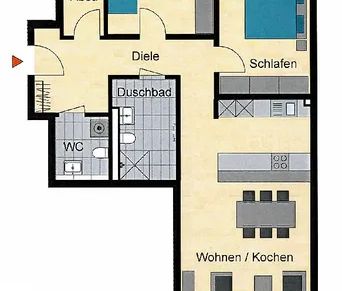 Neubau/Erstbezug: Modern geschnittene 3-Zimmer-Wohnung mit traumhaf... - Photo 1